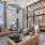 Clubhouse with large windows and seating at an Luxury Apartment Community Tapestry Ridge Apartments in Covington, KY